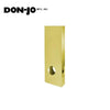 Don-Jo - 14-PB-CW - Wrap Around Plate 22 Gauge Steel 14" Height and 5-1/8" Width with 2-3/4" Backset - PB (Bright Brass Finish-605)