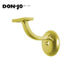 Don-Jo - 140-605 - Handrail Bracket with 2-7/8 Length and 2-7/8 Width - 605 (Bright Brass Finish)