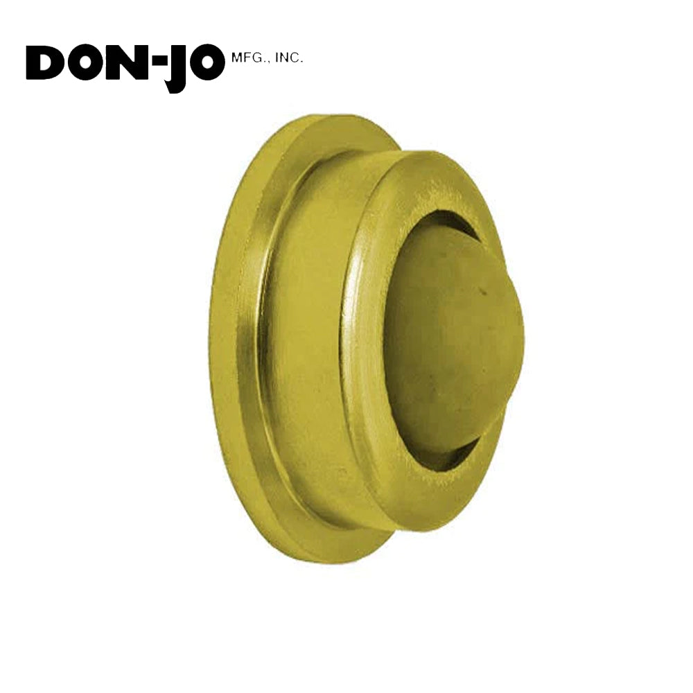 Don-Jo - 1400-605 - Wall Bumper with L02101 ANSI - 605 (Bright Brass Finish)