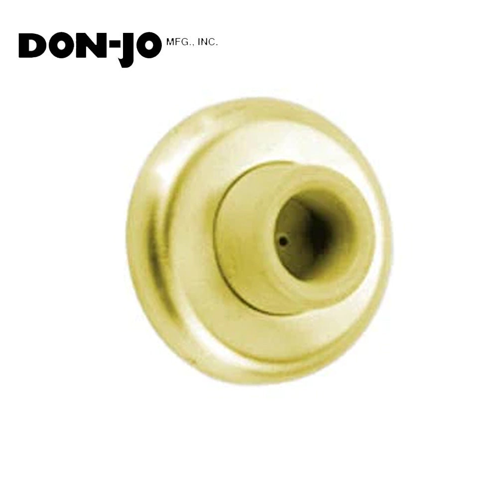 Don-Jo - 1407-605 - Wall Bumper with 1 Projection and 2-1/2 Diameter - 605 (Bright Brass Finish)