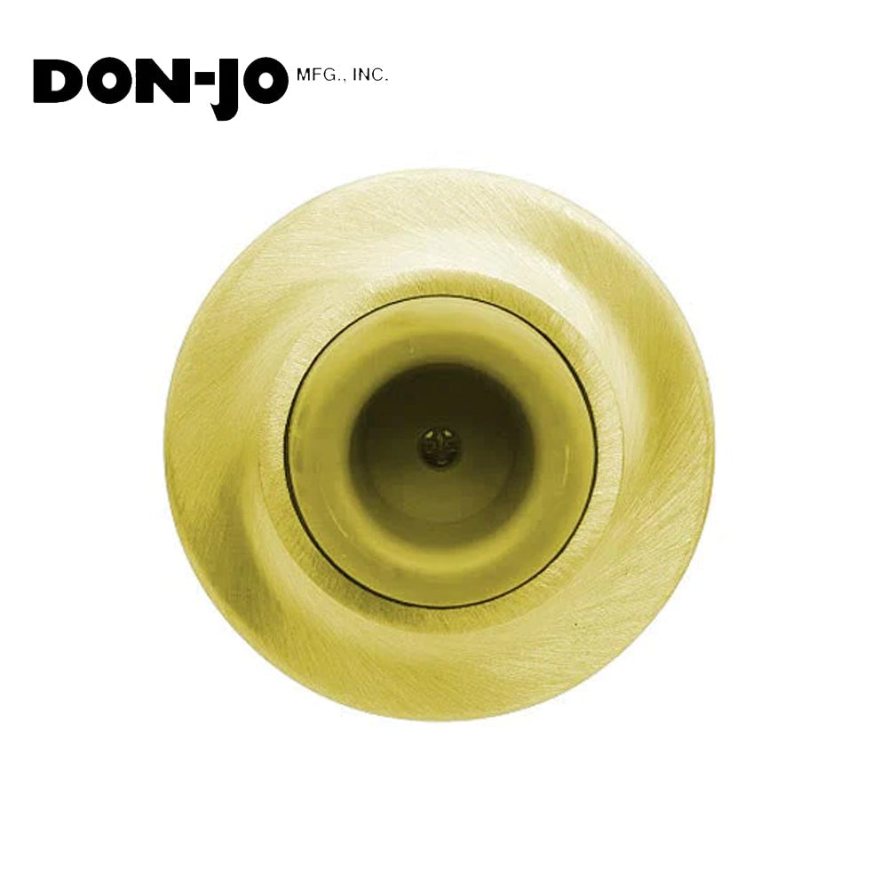 Don-Jo - 1412-605 - Wall Bumper with 1 Projection and 2-1/2 Diameter - 605 (Bright Brass Finish)