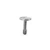 Don-Jo - 1449P-628 - Cast Brass Floor Stop 3-3/4 Height and 2-11/16 Base - 628 (Satin Aluminum Clear Anodized Finish)