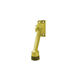 Don-Jo - 1464-605 - Door Holder with Solid Brass and 4 Projection - 605 (Bright Brass Finish)