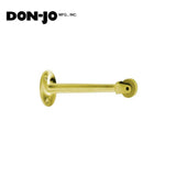 Don-Jo - 1486-605 - Roller Bumper with 4-1/2 Projection - 605 (Bright Brass Finish)