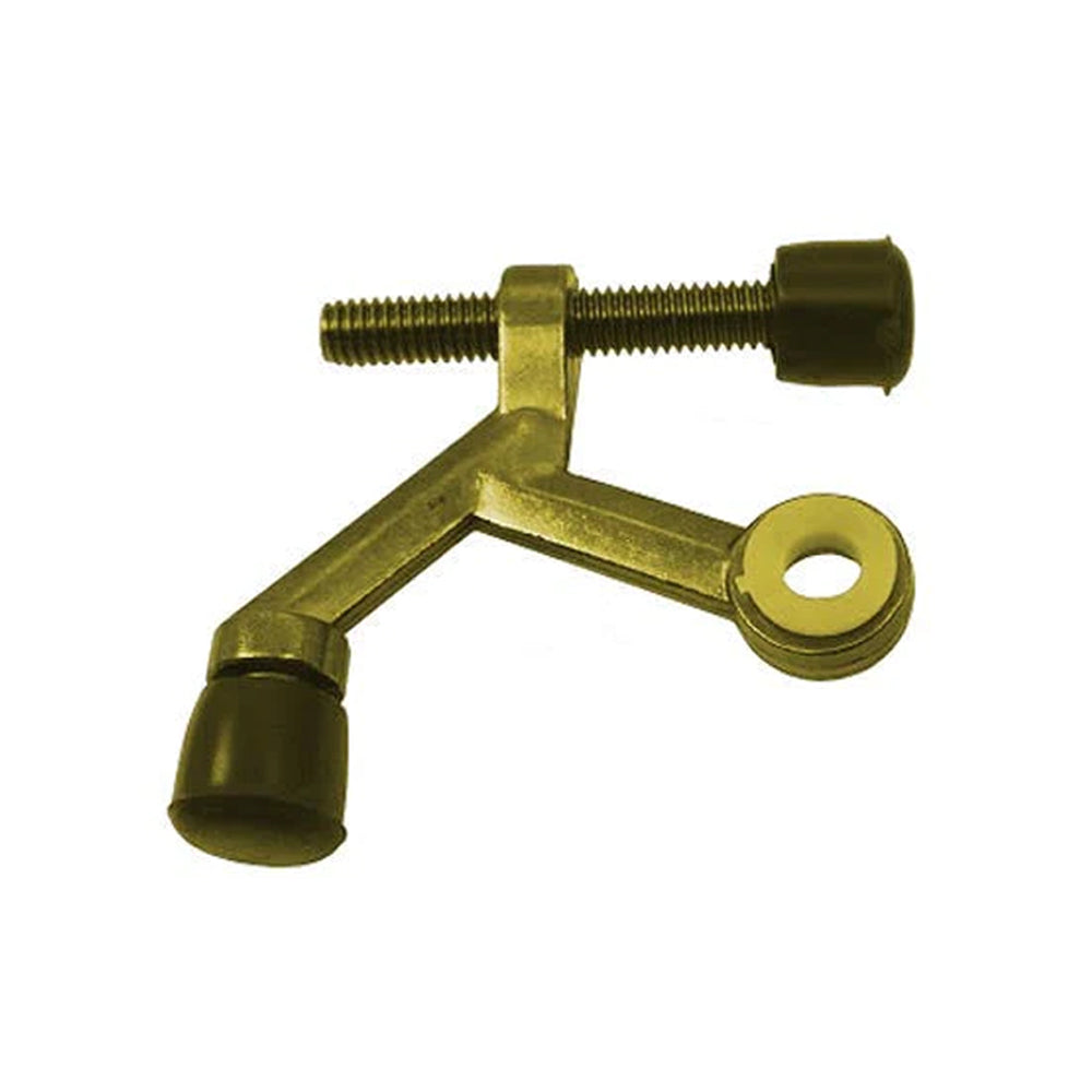 Don-Jo - 1500-605 - Hinge Pin Stop with Cast Zinc and 70 to 100 Deg. - 605 (Bright Brass Finish)