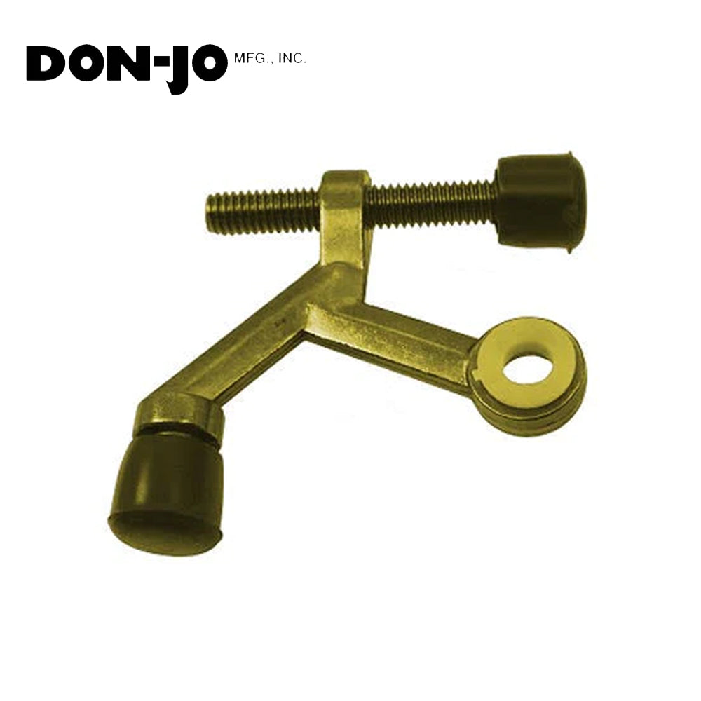 Don-Jo - 1500-605 - Hinge Pin Stop with Cast Zinc and 70 to 100 Deg. - 605 (Bright Brass Finish)