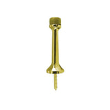 Don-Jo - 1504-605 - Rigid Base Stop with Cast Aluminum 1 Base and 3 Projection - 605 (Bright Brass Finish)