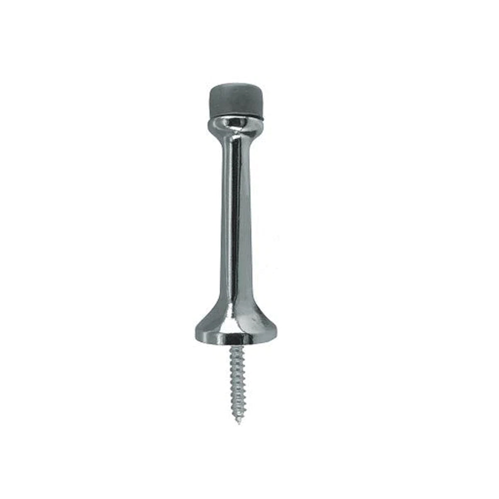 Don-Jo - 1504-619 - Rigid Base Stop with Cast Aluminum 1 Base and 3 Projection - 619 (Satin Nickel Plated Finish)