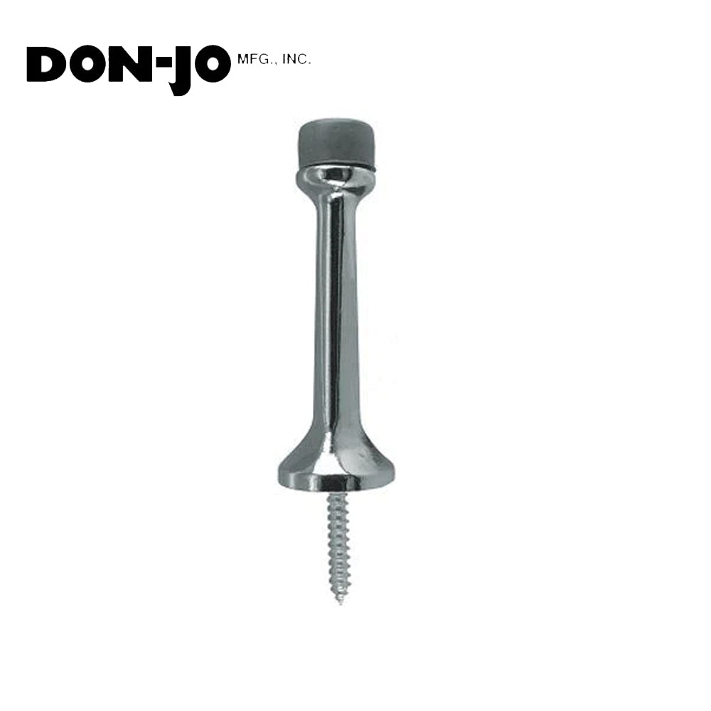 Don-Jo - 1504-619 - Rigid Base Stop with Cast Aluminum 1 Base and 3 Projection - 619 (Satin Nickel Plated Finish)