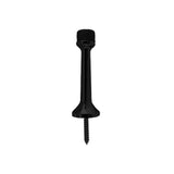 Don-Jo - 1504-622 - Rigid Base Stop with Cast Aluminum 1 Base and 3 Projection - 622 (Flat Black Coated)