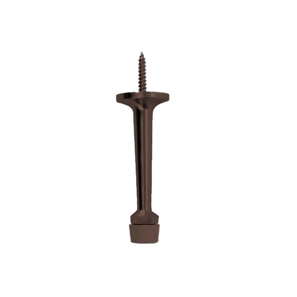 Don-Jo - 1506-613 - Rigid Base Stop with Cast Brass 1 Base and 3-1/4 Projection - 613 (Oil Rubbed Bronze Finish)