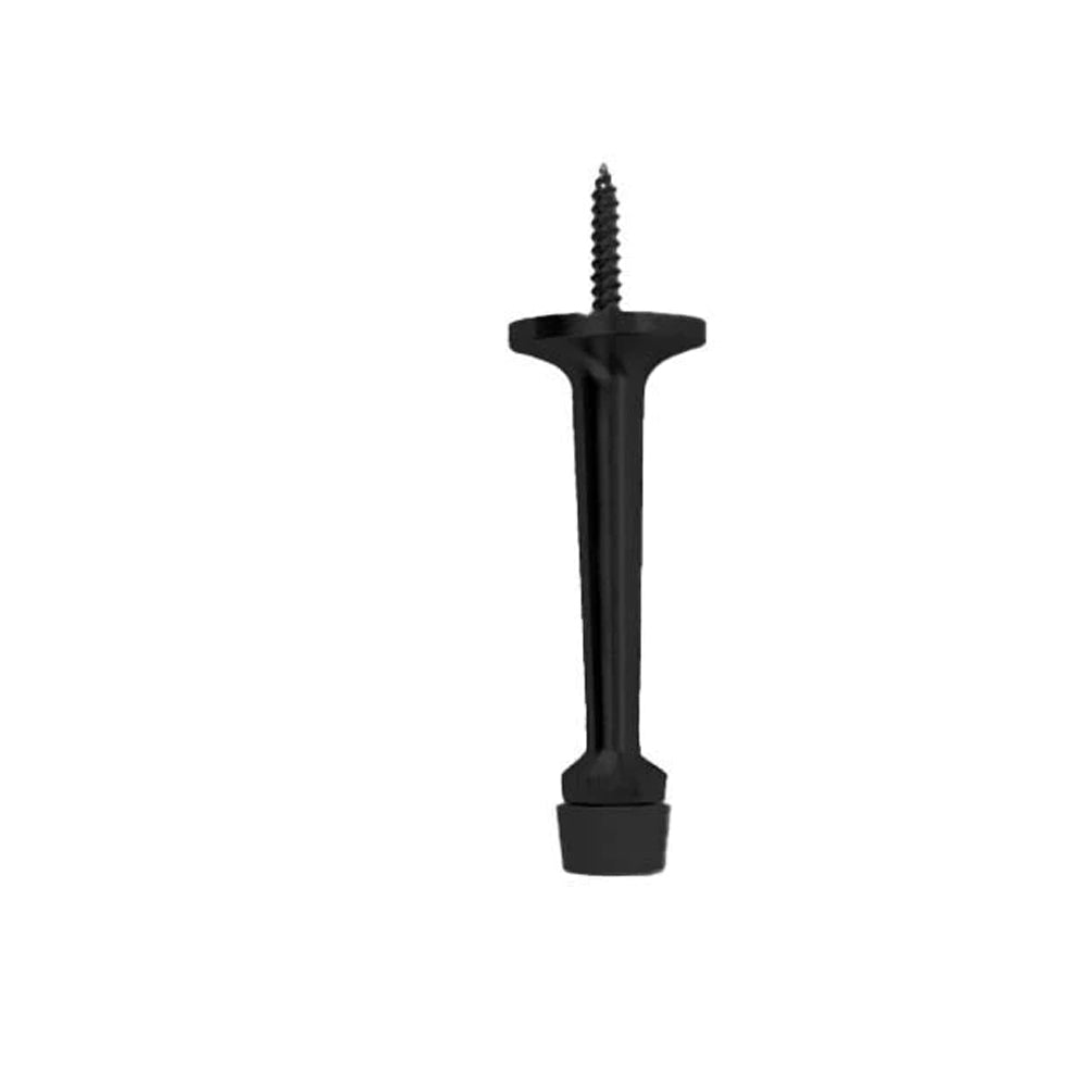 Don-Jo - 1506-622 - Rigid Base Stop with Cast Brass 1 Base and 3-1/4 Projection - 622 (Flat Black Coated)