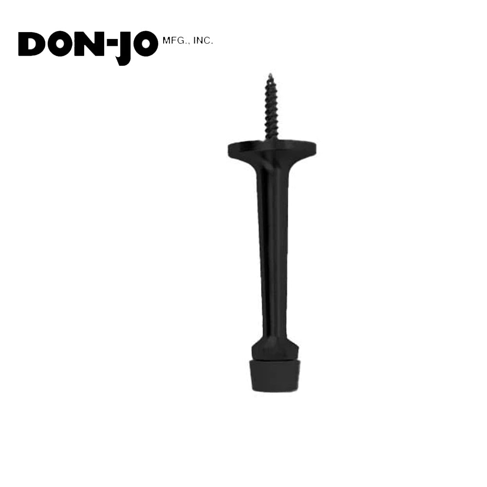 Don-Jo - 1506-622 - Rigid Base Stop with Cast Brass 1 Base and 3-1/4 Projection - 622 (Flat Black Coated)