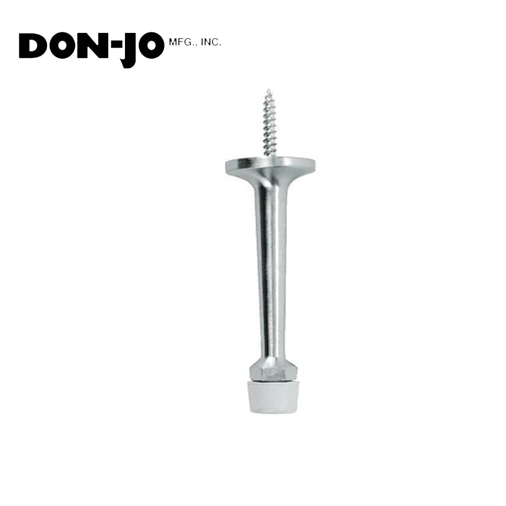 Don-Jo - 1506-625 - Rigid Base Stop with Cast Brass 1 Base and 3-1/4 Projection - 625 (Bright Chromium Plated)