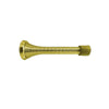 Don-Jo - 1509-605 - Spring Base Stop with Spring Steel 1 Base and 3-1/8 Projection - 605 (Bright Brass Finish)