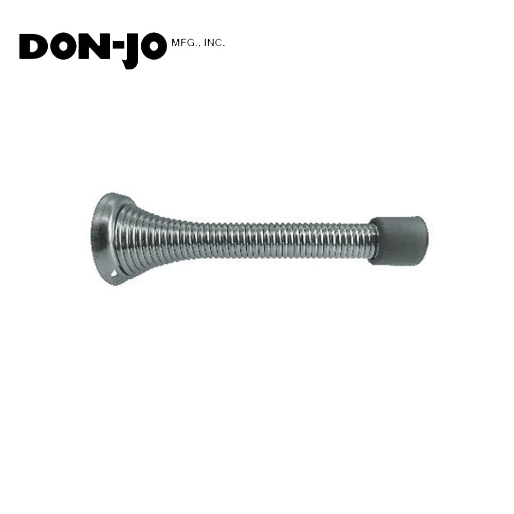 Don-Jo - 1509-619 - Spring Base Stop with Spring Steel 1 Base and 3-1/8 Projection - 619 (Satin Nickel Plated Finish)