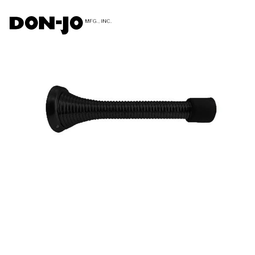 Don-Jo - 1509-622 - Spring Base Stop with Spring Steel 1 Base and 3-1/8 Projection - 622 (Flat Black Coated)