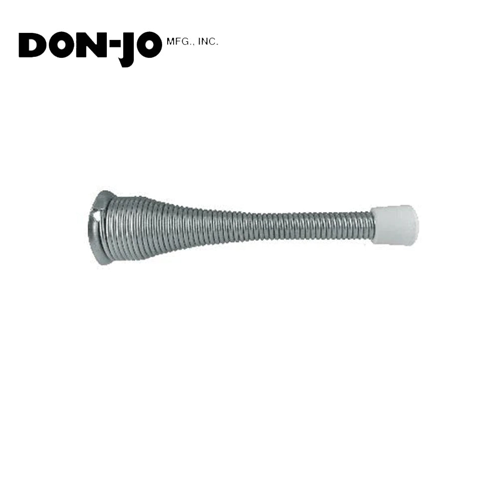 Don-Jo - 1510-619 - Spring Base Stop with Spring Steel 1 Base and 3-3/4 Projection - 619 (Satin Nickel Plated Finish)