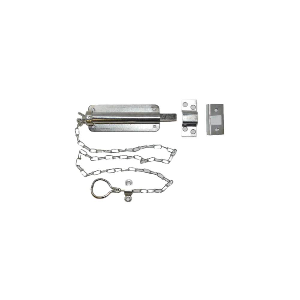 Don-Jo - 1540-CP - Chain Bolt 6" Length and 3" Width - CP (Bright Chrome Finish)