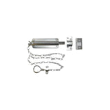 Don-Jo - 1540-CP - Chain Bolt 6" Length and 3" Width - CP (Bright Chrome Finish)