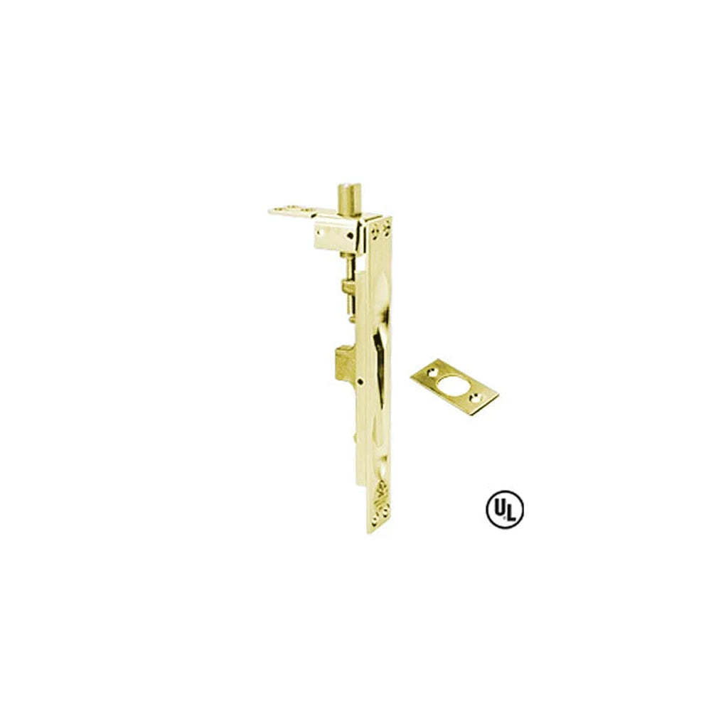 Don-Jo - 1557-605 - Flush Bolt with 6-3/4 Length - 1 Width and ANSI L04261 - 605 (Bright Brass Finish)