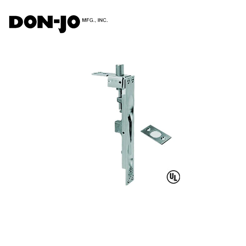 Don-Jo - 1557-626 - Flush Bolt with 6-3/4 Length - 1 Width and ANSI L04261 - 626 (Satin Chromium Plated)