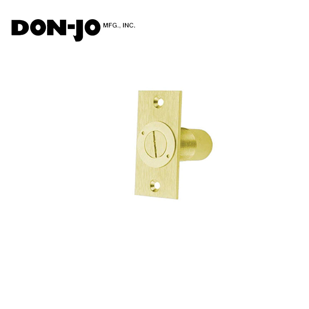 Don-Jo - 1570-605 - Dust Proof Strike Faceplate with 2-7/8 Width and 2-1/4 Length - 605 (Bright Brass Finish)