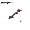 Don-Jo - 1580-613 - Surface Bolt Furnished with Rim and Mortise Strikes 8" Length - 613 (Oil Rubbed Bronze Finish)