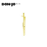 Don-Jo - 1640-609 - Manual Flush Bolt for Wood Door 6 Length and 3/4 Width with ANSI A156.16 - 609 (Satin Brass Finish)