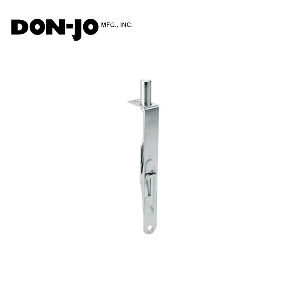 Don-Jo - 1640R-625 - Manual Flush Bolt for Wood Door 6 Length and 3/4 Width with ANSI A156.16 - 625 (Bright Chromium Plated)