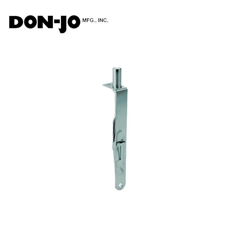 Don-Jo - 1640R-626 - Manual Flush Bolt for Wood Door 6 Length and 3/4 Width with ANSI A156.16 - 626 (Satin Chromium Plated)