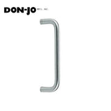 Don-Jo - 17-628 - Door Pull with 10 CTC and ANSI: J401 - 628 (Satin Aluminum Clear Anodized Finish)