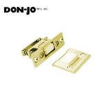 Don-Jo - 1700-605 - Roller Latch Full Lip Strike with Adjustable from the Front 3-3/8 Length and 1 Width - 605 (Bright Brass Finish)