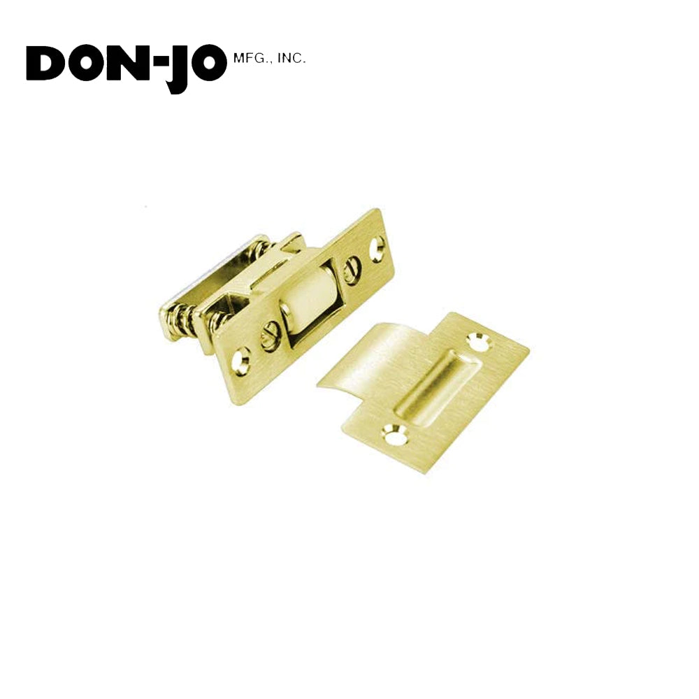 Don-Jo - 1704-605 - Magnetic Catches with 3-3/8 Length and 1-5/8 Width - 605 (Bright Brass Finish)