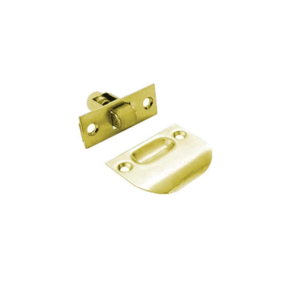 Don-Jo - 1710-605 - Roller Latch 3-3/8 Length and 7/8 Width - 605 (Bright Brass Finish)