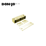 Don-Jo - 1724-605 - Magnetic Catches with 3-1/8 Length and 1-3/4 Width - 605 (Bright Brass Finish)