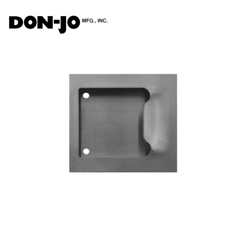 Don-Jo - 1846-630 - Flush Cup Pull Plate - 630 (Satin Stainless Steel Finish)