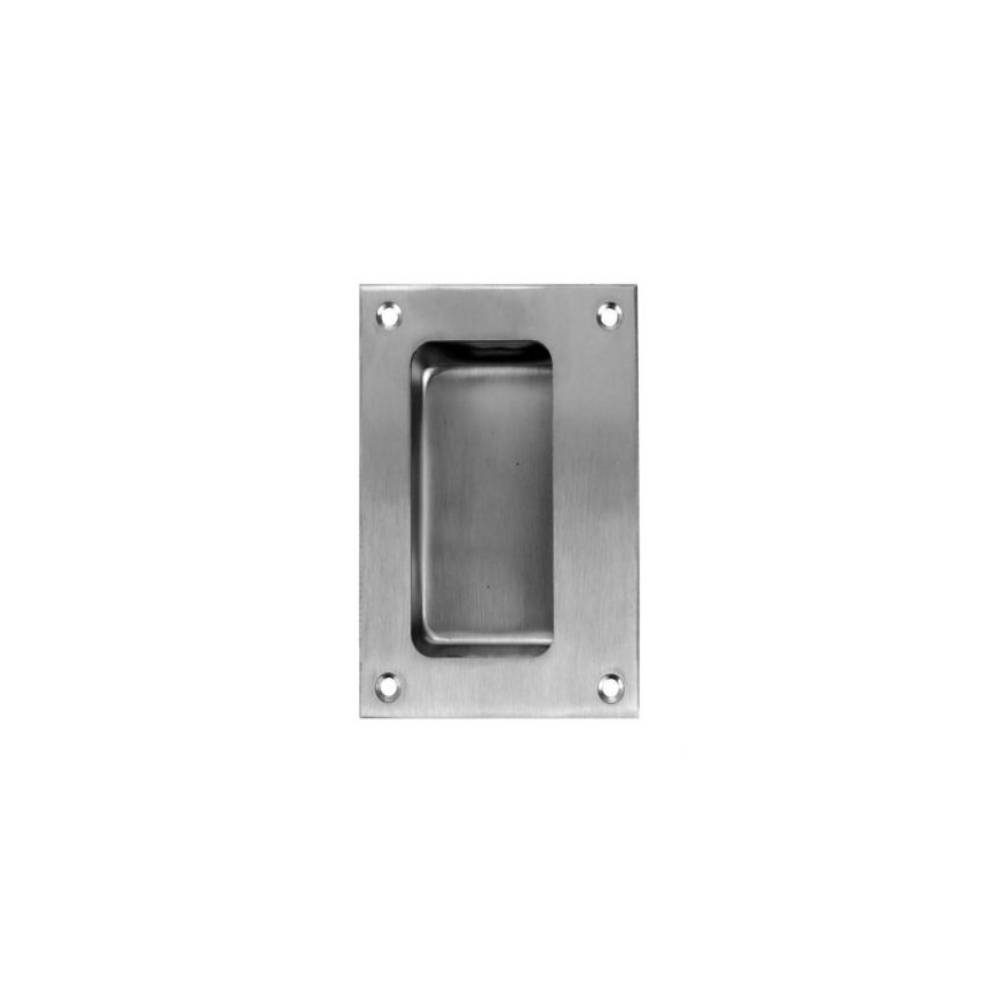 Don-Jo - 1850-630 - Flush Cup Pull Plate - 630 (Satin Stainless Steel Finish)