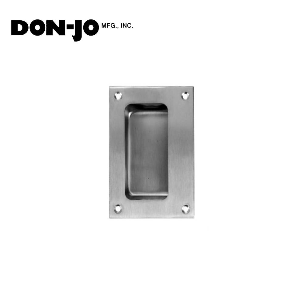 Don-Jo - 1850-630 - Flush Cup Pull Plate - 630 (Satin Stainless Steel Finish)