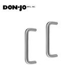 Don-Jo - 19-628-BTB - Door Pull Back to Back ANSI: J401 and 8 CTC - 628 (Satin Aluminum Clear Anodized Finish)