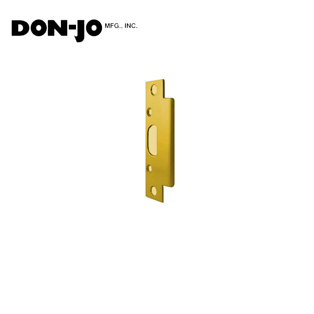 Don-Jo - 2-SS-BP - ANSI Security Strike 13 Gauge Steel with 4-7/8Height and 1-1/4 Width - BP (Bright Brass Plated Clear Coated Finish)