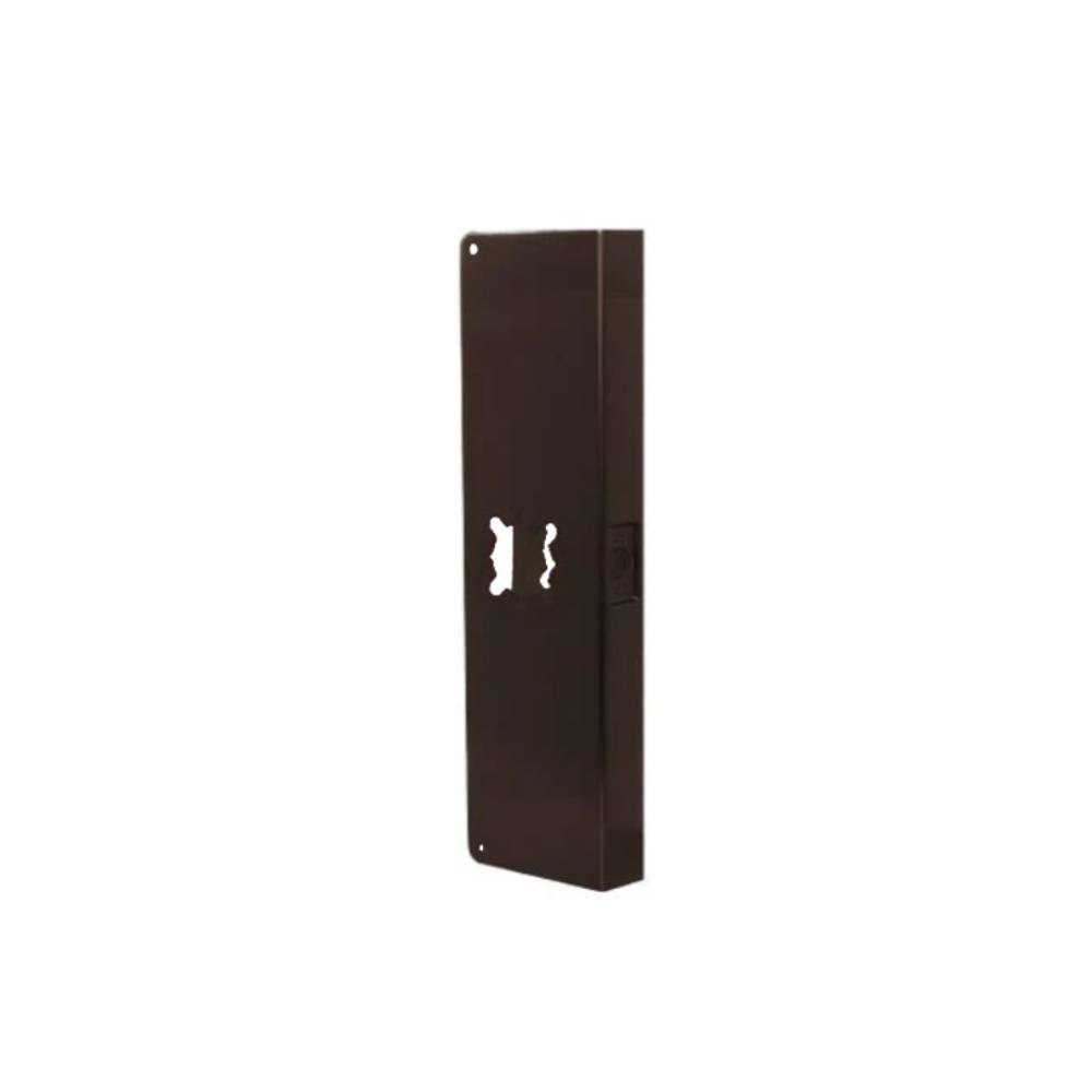 Don-Jo - 20-10B-CW - Wrap Around Plate 22 Gauge Steel 20 Height and 5-1/8 Width with 2-3/4 Backset - 10B (Oil Rubbed Bronze Finish-613)