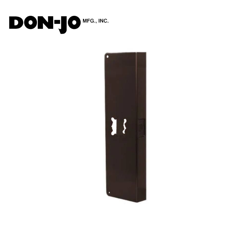 Don-Jo - 20-10B-CW - Wrap Around Plate 22 Gauge Steel 20 Height and 5-1/8 Width with 2-3/4 Backset - 10B (Oil Rubbed Bronze Finish-613)