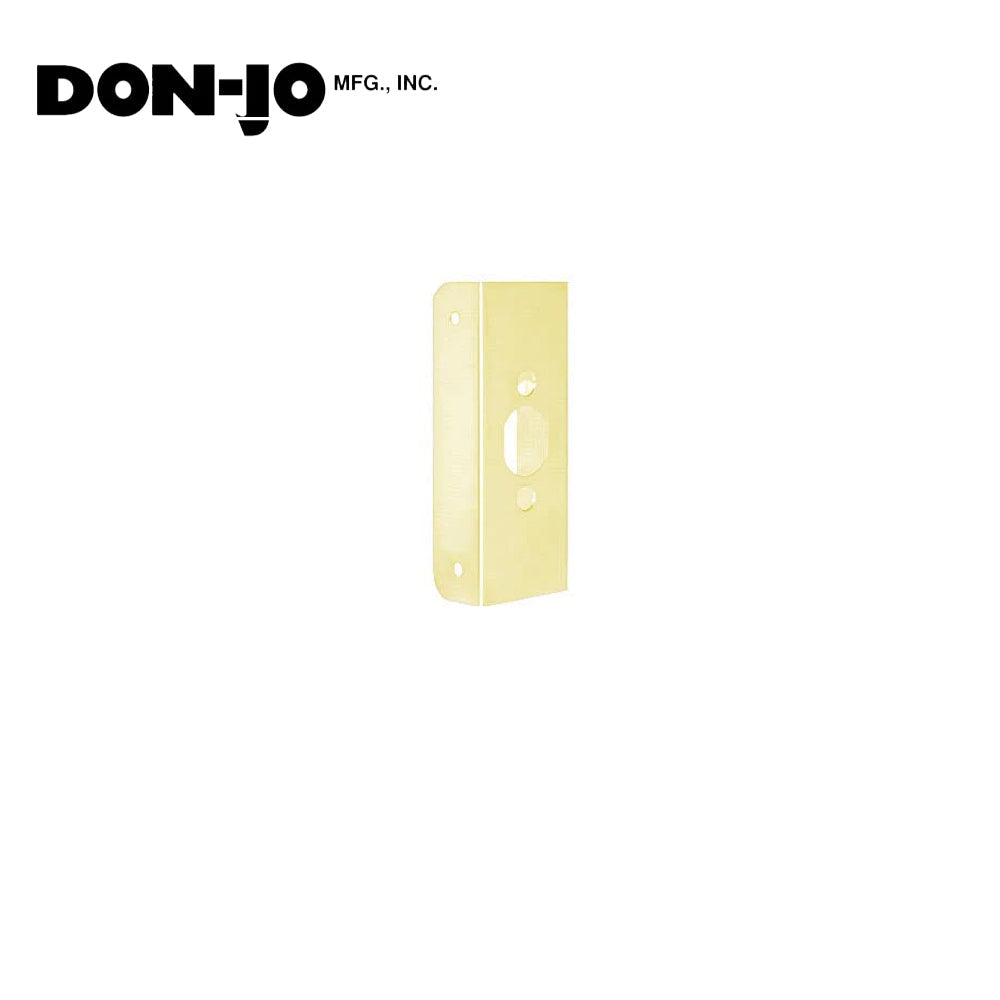 Don-Jo - 20-AB-FE - Wrap Around Plate 22 Gauge Steel 4-1/2 Height and 1 Width - AB (Satin Brass Finish-609)