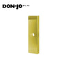 Don-Jo - 20-PB-CW - Wrap Around Plate 22 Gauge Steel 20 Height and 5-1/8 Width with 2-3/4 Backset - PB (Bright Brass Finish-605)