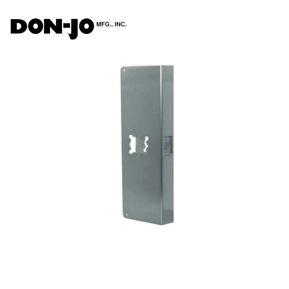 Don-Jo - 20-S-2-CW - Wrap Around Plate 22 Gauge Steel 20 Height and 5-1/8 Width with 2-3/4 Backset - S (Satin Stainless Steel Finish-630)