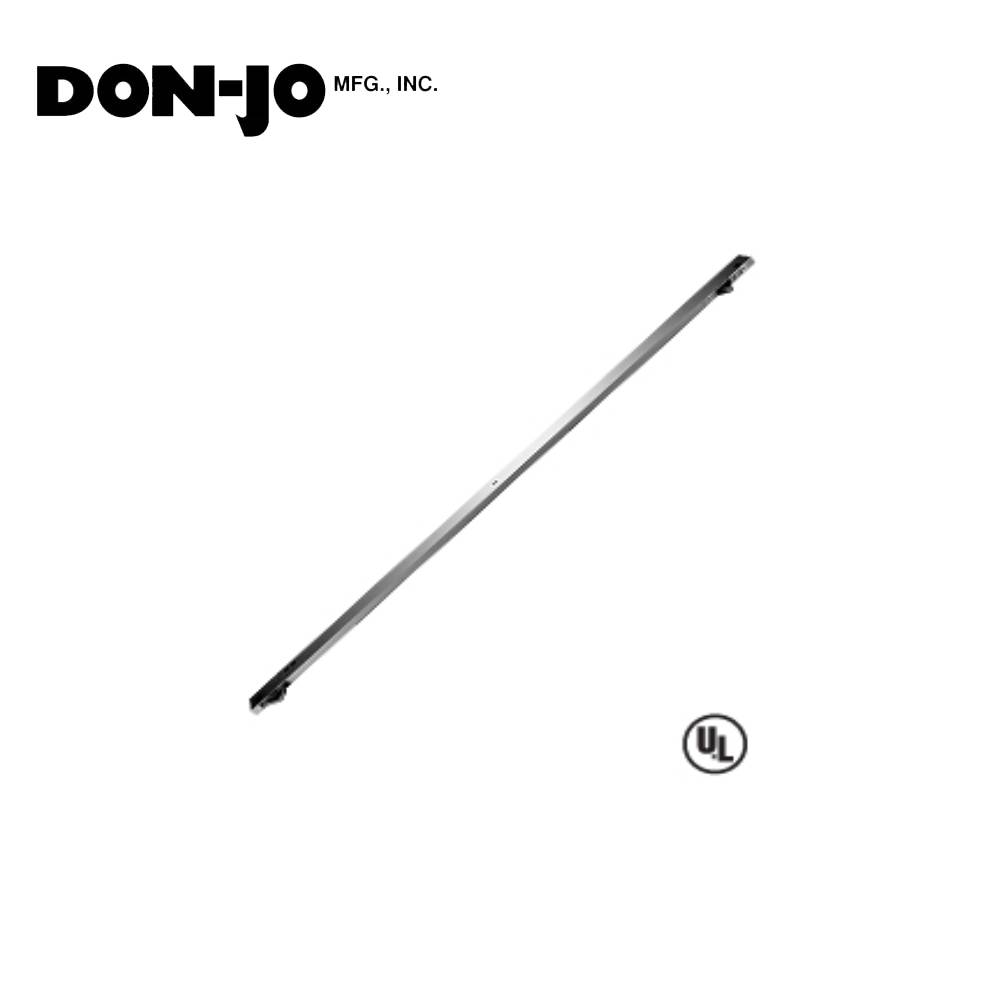 Don-Jo - 2012 - Aluminum Door Coordinator with Filler Bar - 628 (Satin Aluminum Clear Anodized Finish)