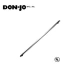 Don-Jo - 2012 - Aluminum Door Coordinator with Filler Bar - 628 (Satin Aluminum Clear Anodized Finish)