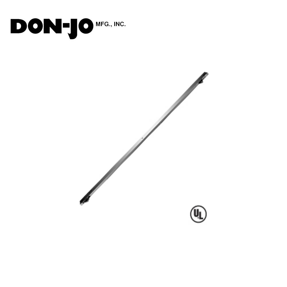 Don-Jo - 2033 - Aluminum Door Coordinator with Filler Bar - 628 (Satin Aluminum Clear Anodized Finish)