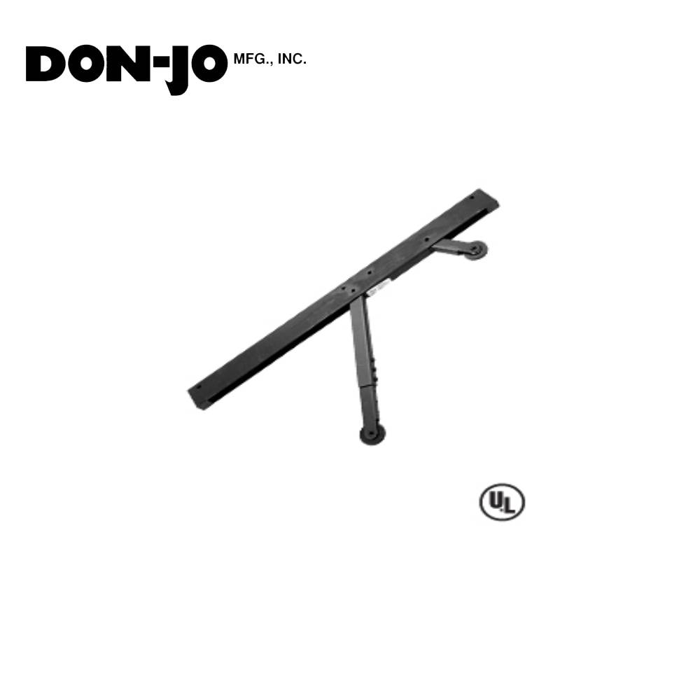 Don-Jo - 2040 - Steel Universal Door Coordinator - 622 (Flat Black Coated)